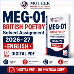 IGNOU MEG-01 Solved Assignment 2026-27