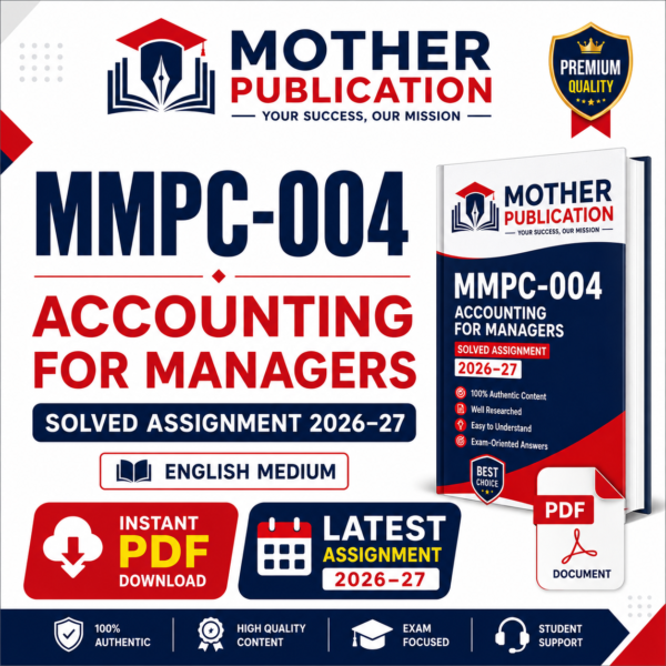 MMPC-004 Solved Assignment 2026-27 in English PDF Download