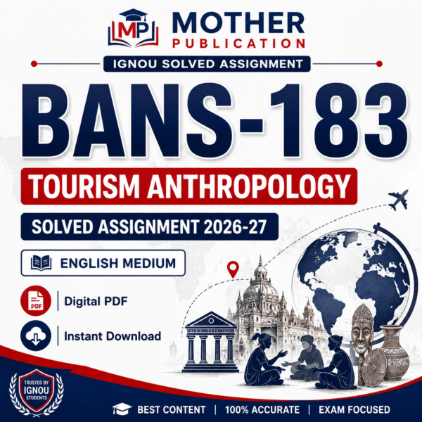 BANS-183 Solved Assignment 2026-27 in English