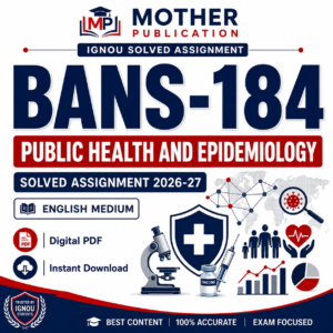 BANS-184 Solved Assignment 2026-27 in English
