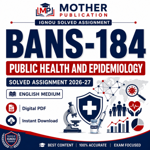BANS-184 Solved Assignment 2026-27 in English