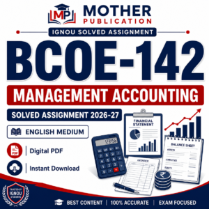BCOE-142 Solved Assignment 2026-27 in English