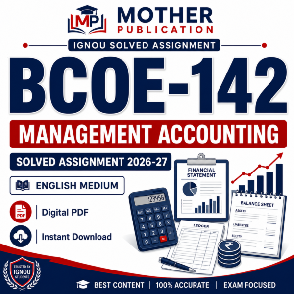 BCOE-142 Solved Assignment 2026-27 in English