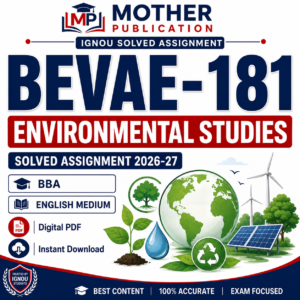 BEVAE-181 Solved Assignment 2026-27 in English