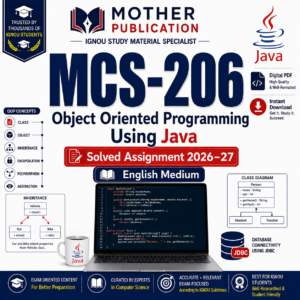 MCS-206 Solved Assignment 2026-27 in English