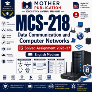 MCS-218 Solved Assignment 2026-27 in English