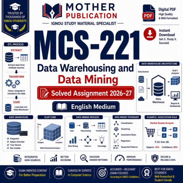MCS-221 Solved Assignment 2026-27 in English