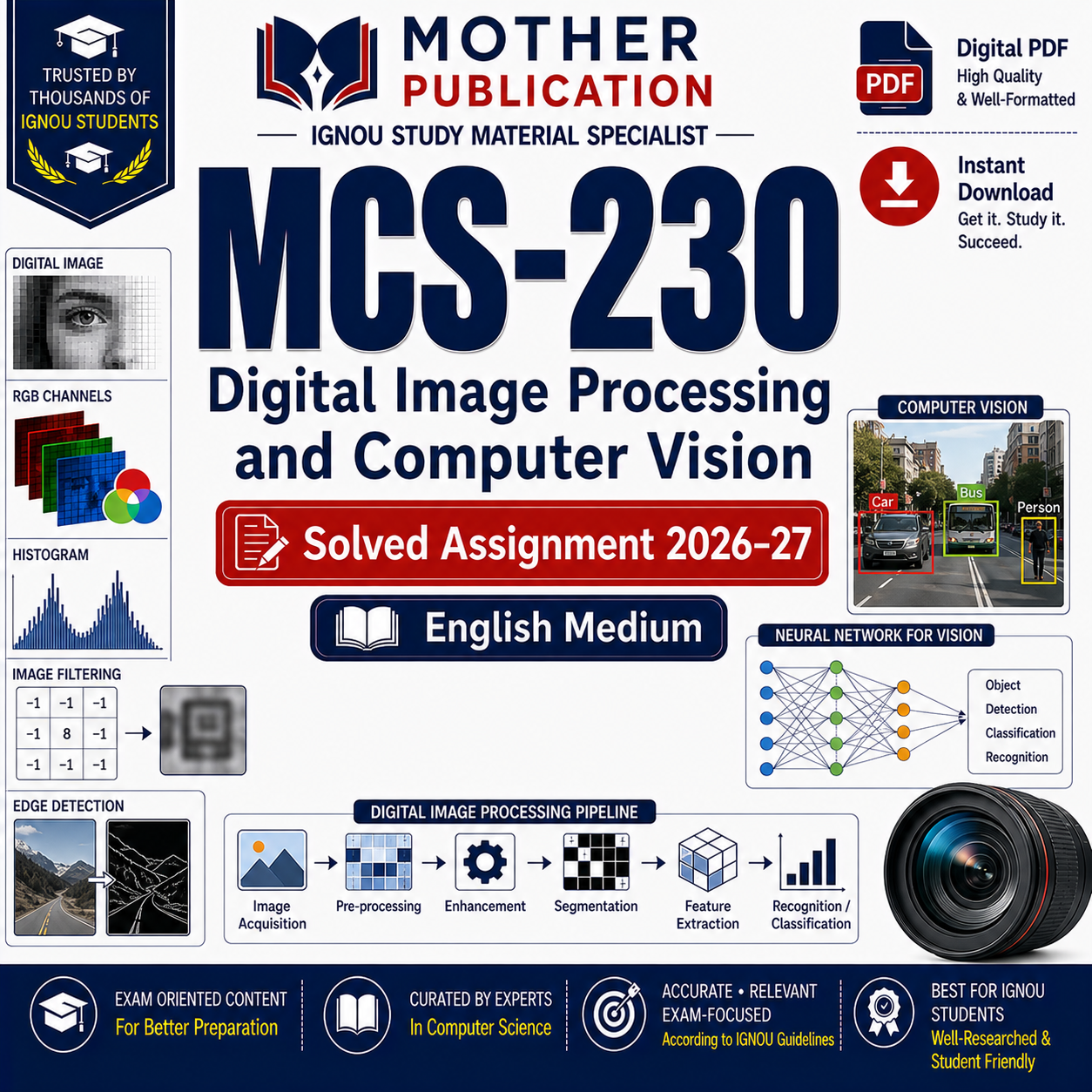 MCS-230 Solved Assignment 2026-27 in English
