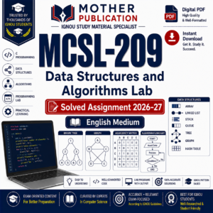 MCSL-209 Solved Assignment 2026-27 in English