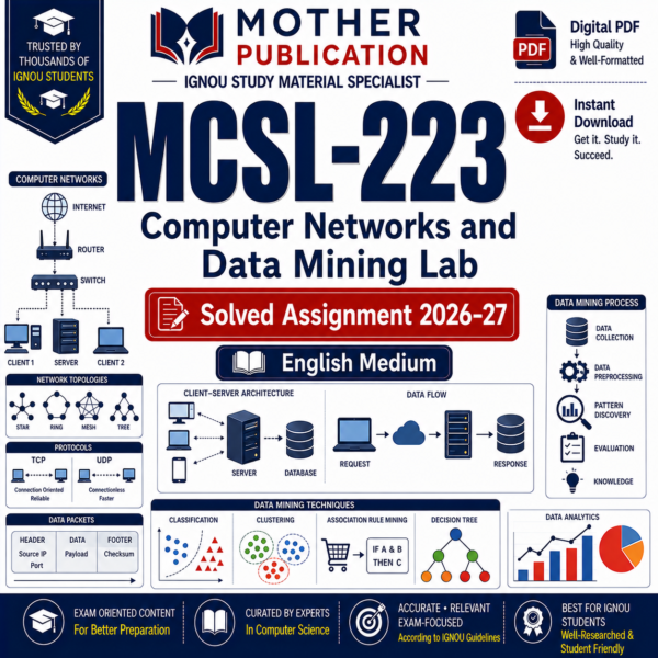 MCSL-223 Solved Assignment 2026-27 in English