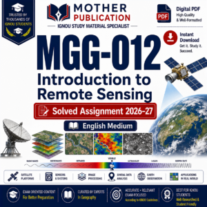 MGG-012 Solved Assignment 2026-27 in English