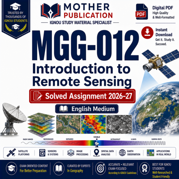 MGG-012 Solved Assignment 2026-27 in English