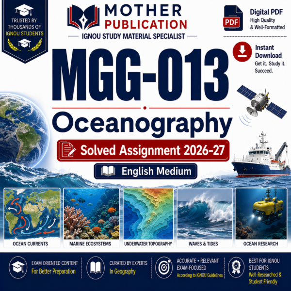 MGG-013 Solved Assignment 2026-27 in English