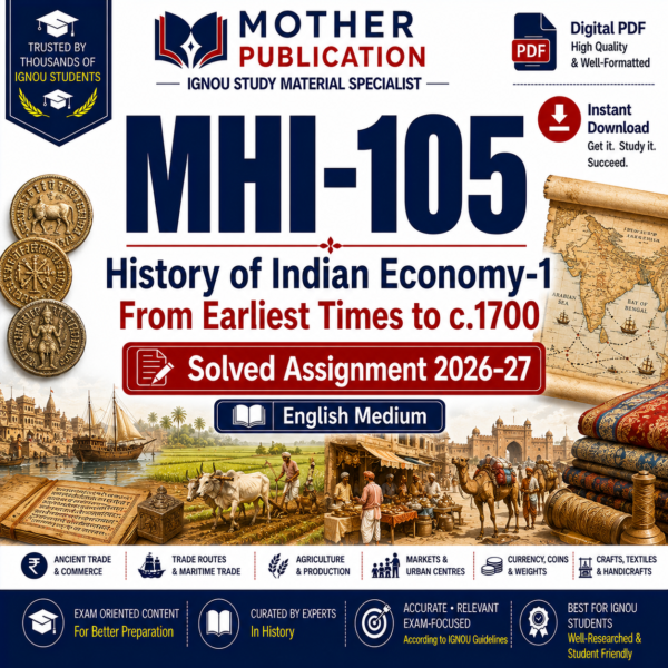 MHI-105 Solved Assignment 2026-27 in English