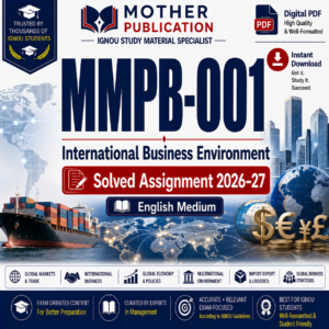 MMPB-001 Solved Assignment 2026-27 in English | Bank Financial Management