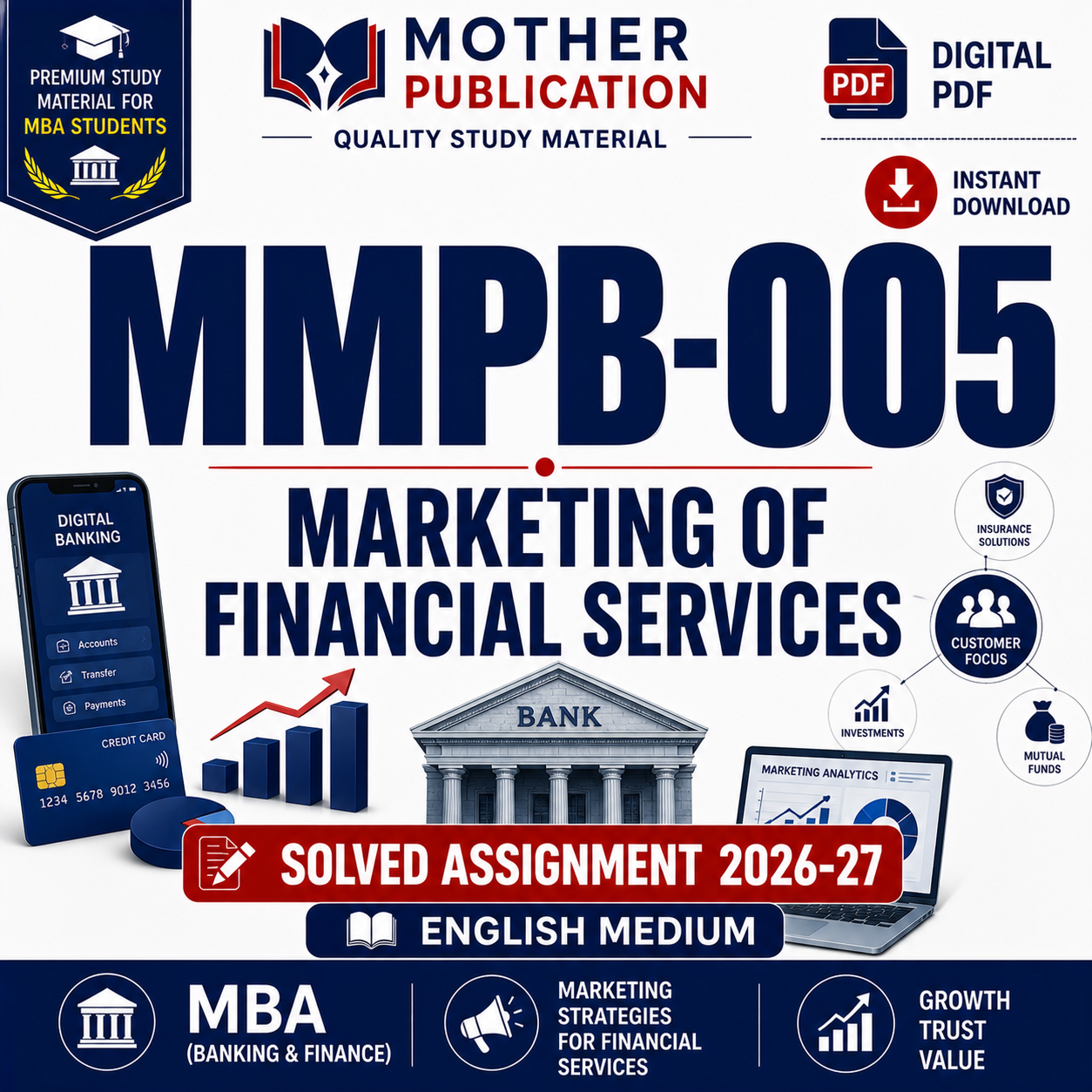 MMPB-005 Solved Assignment 2026-27 in English | Marketing of Financial Services
