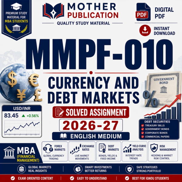MMPF-008 Solved Assignment 2026-27 in English