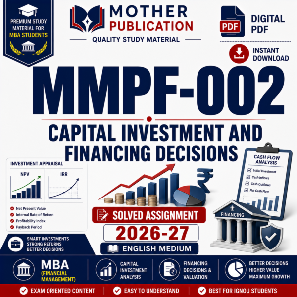 MMPF-002 Solved Assignment 2026-27 in English