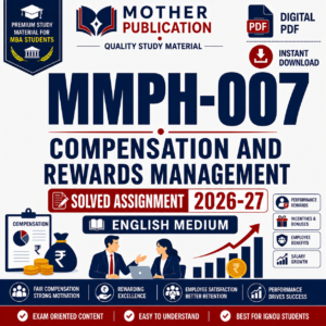 MMPH-007 Solved Assignment 2026-27 in English