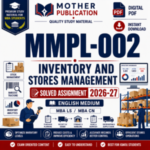 MMPL-002 Solved Assignment 2026-27 in English