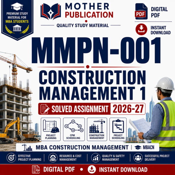 MMPN-001 Solved Assignment 2026-27 in English
