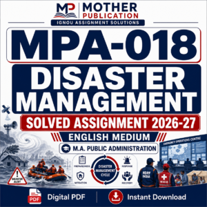 MPA-018 Solved Assignment 2026-27 in English | M.A. Public Administration