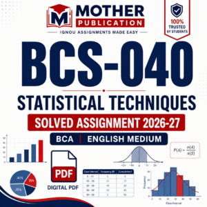 BCS-040 Solved Assignment 2026-27 in English
