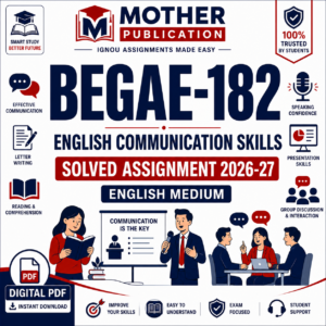BEGAE-182 Solved Assignment 2026-27 in English