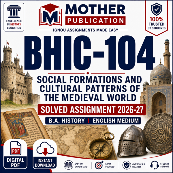 BHIC-104 Solved Assignment 2026-27 in English