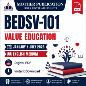 BEDSV-101 Solved Assignment January 2026 July 2026 in English