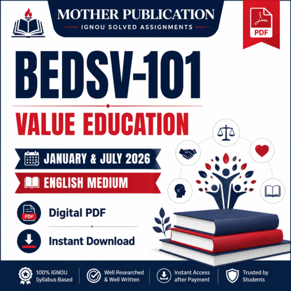 BEDSV-101 Solved Assignment January 2026 July 2026 in English
