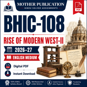 BHIC-108 Solved Assignment 2026-27 in English