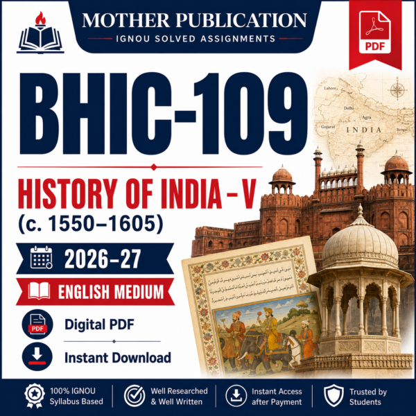 BHIC-109 Solved Assignment 2026-27 in English