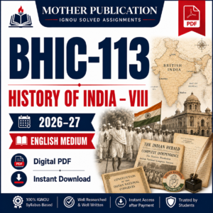 BHIC-113 Solved Assignment 2026-27 in English