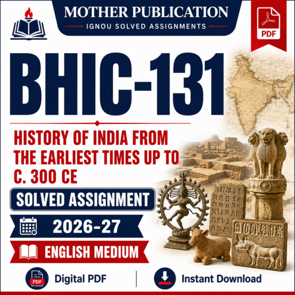 BHIC-131 Solved Assignment 2026-27 in English