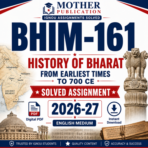 BHIM-161 Solved Assignment 2026-27 in English