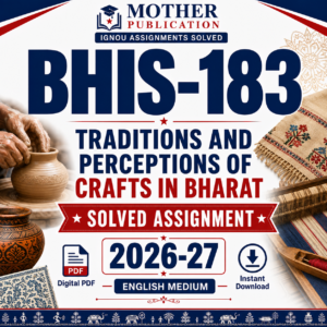 BHIS-183 Solved Assignment 2026-27 in English