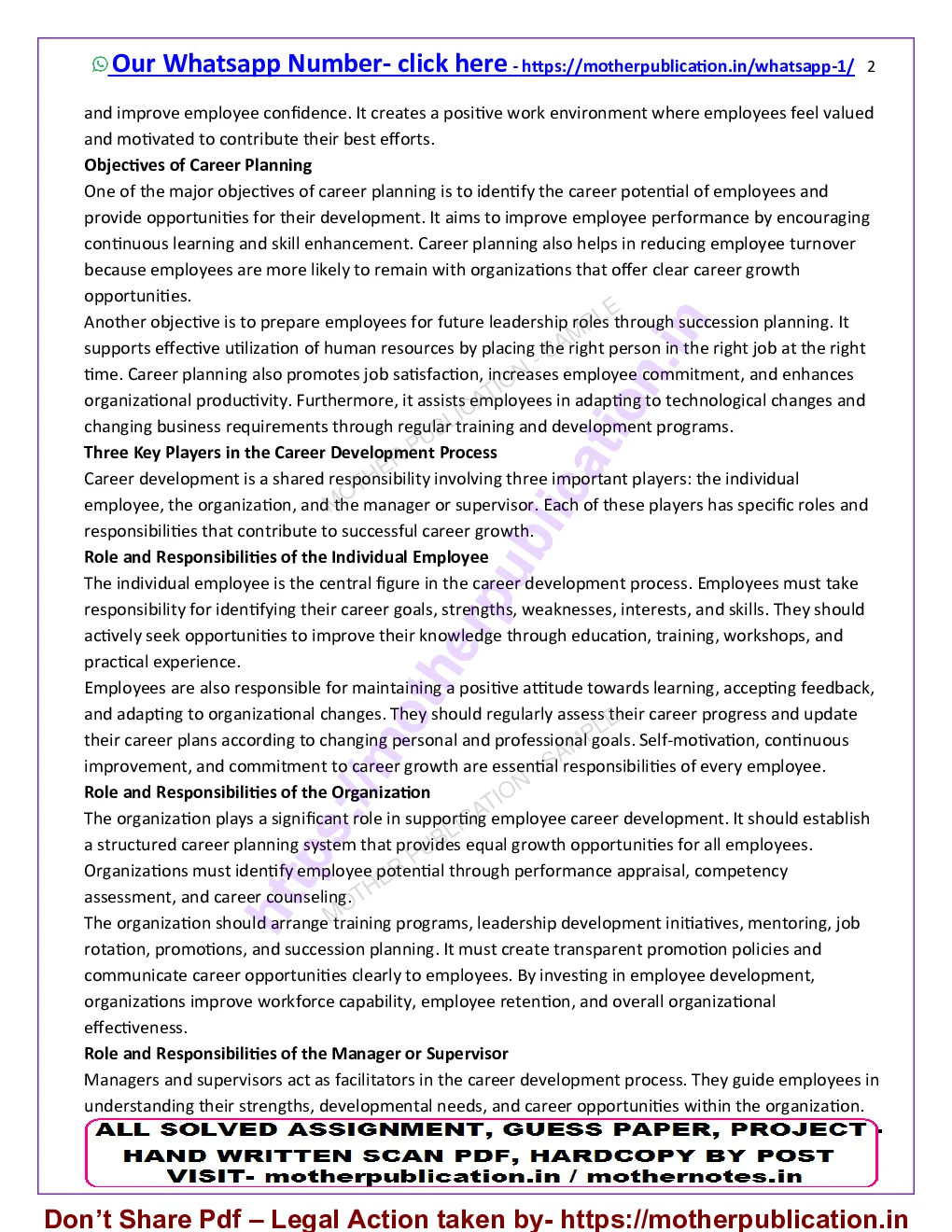 MMPH-003 Solved Assignment 2026-27 in English | MBA (Human Resource Management) Sample Page 3