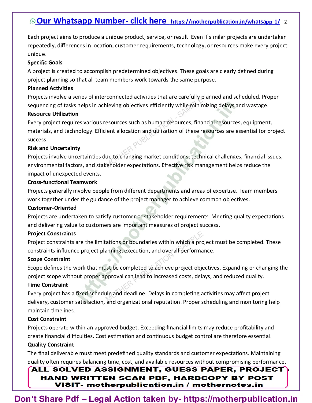 MMPO-002 Solved Assignment 2026-27 in English | MBA Operations Management Sample Page 3