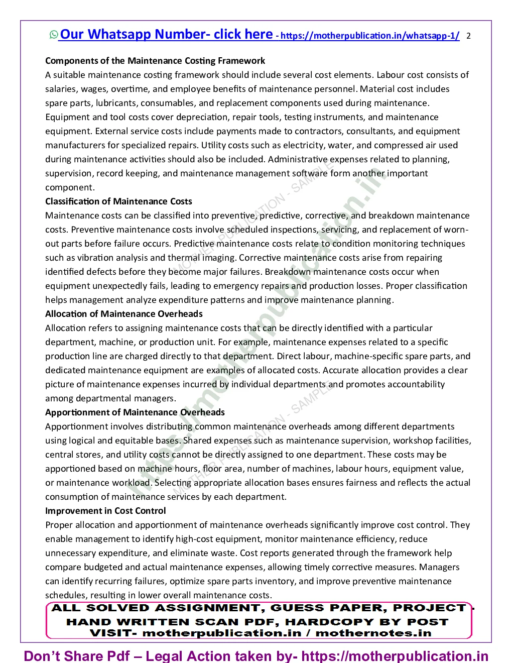 MMPO-007 Solved Assignment 2026-27 in English | MBA Operations Management Sample Page 3