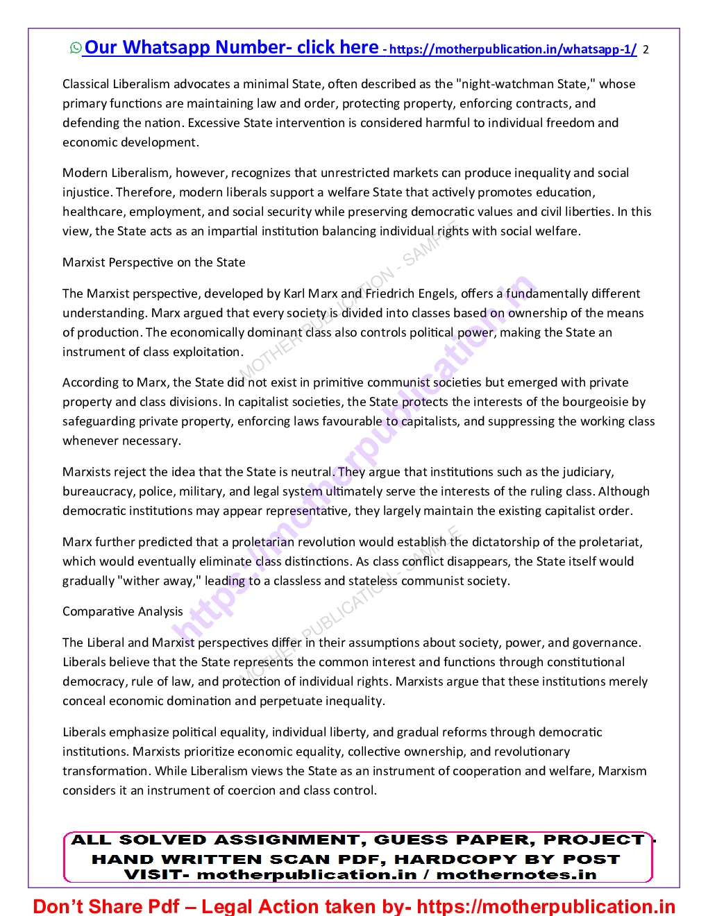 MPA-011 Solved Assignment 2026-27 in English | M.A. Public Administration Sample Page 3