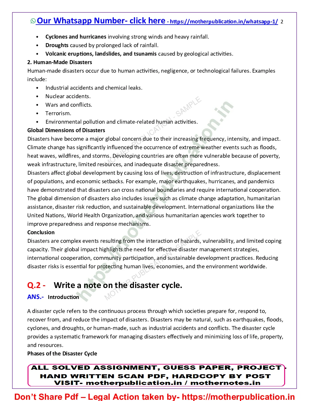 MPA-018 Solved Assignment 2026-27 in English | M.A. Public Administration Sample Page 3
